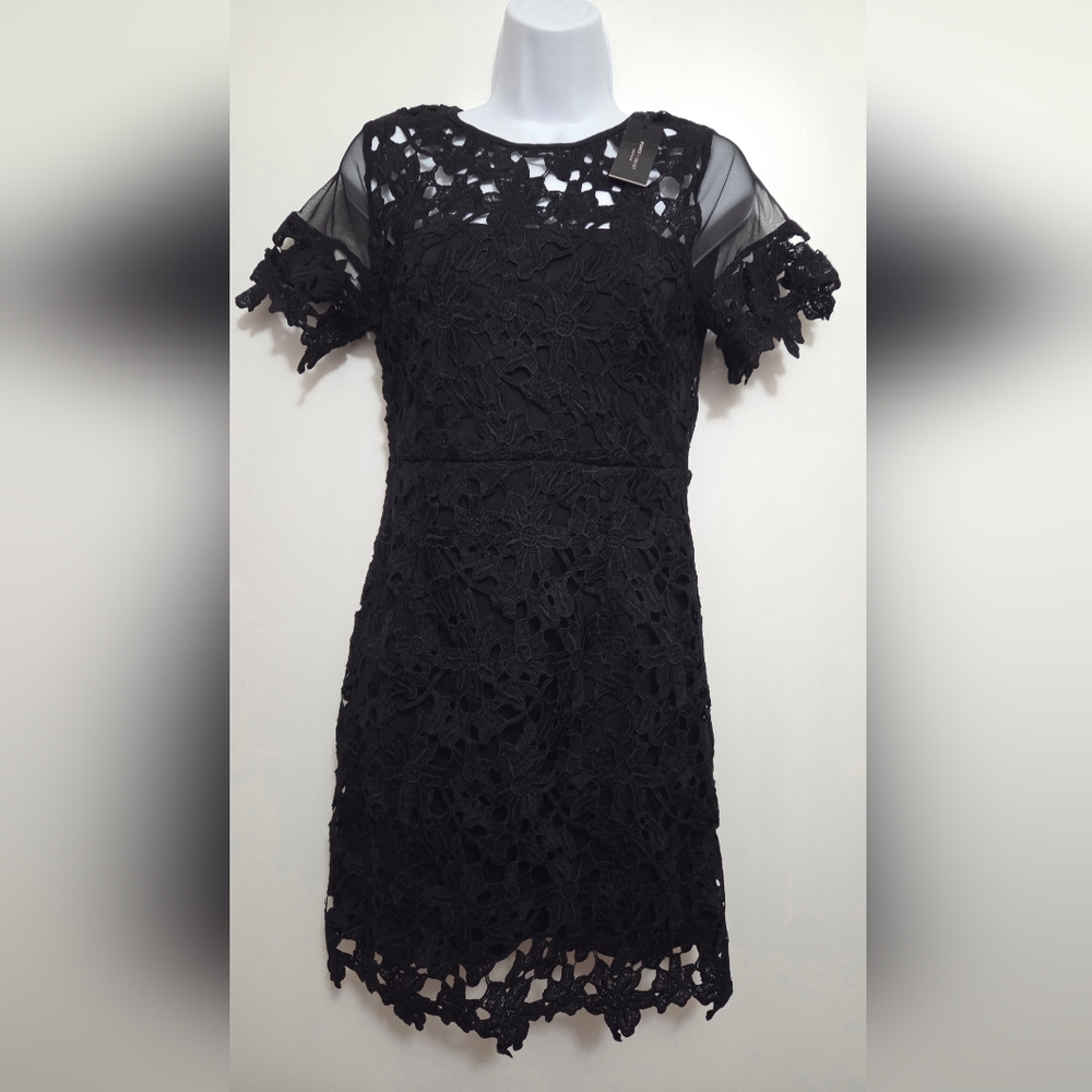 Romeo & Juliet Couture Black Lace Dress Medium NWT